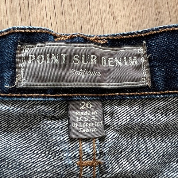 J.Crew Wide Leg Cropped Point Sur Denim MADE IN USA Sz: 26 - Picture 7 of 14